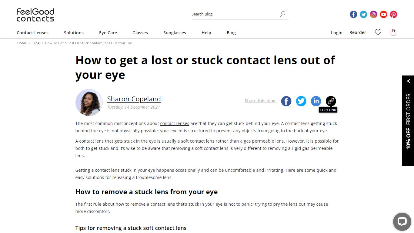 How to get a lost or stuck contact lens out of your eye - FeelGoodContacts